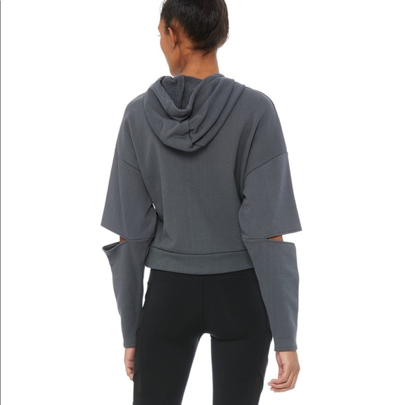 Alo Yoga Peak Long Sleeve Top Anthracite - Picture 5 of 5